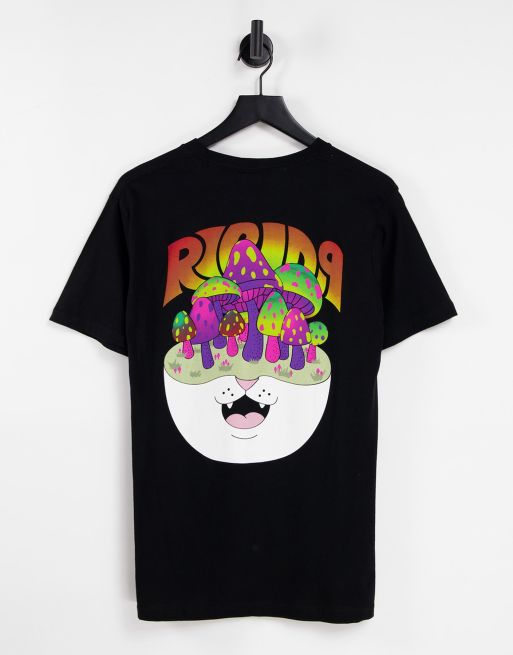 RIPNDIP – Czarny T-shirt z nadrukiem na plecach