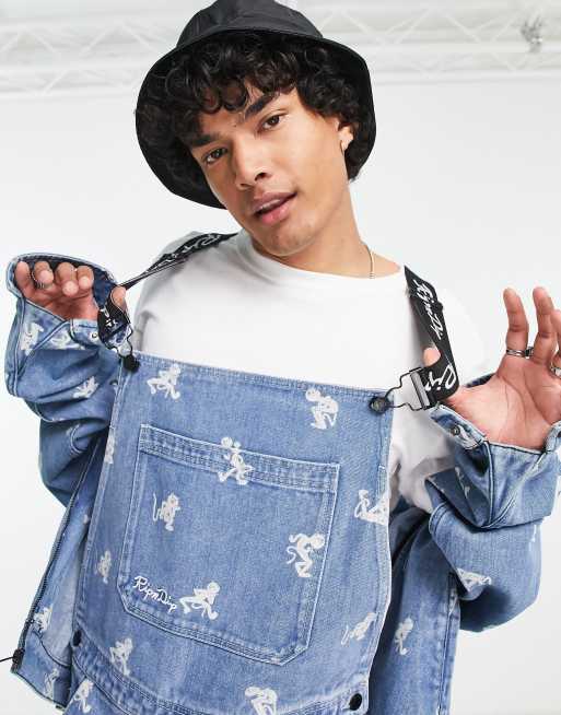 Ripndip Dance Party Denim Overalls