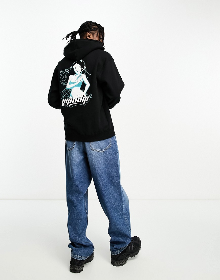 RIPNDIP desperado co-ord hoodie in black with chest and back print