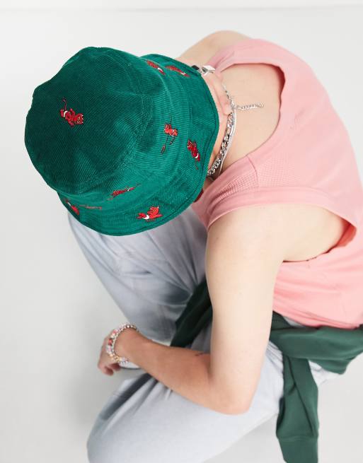RIPNDIP devil babies corduroy bucket hat in green
