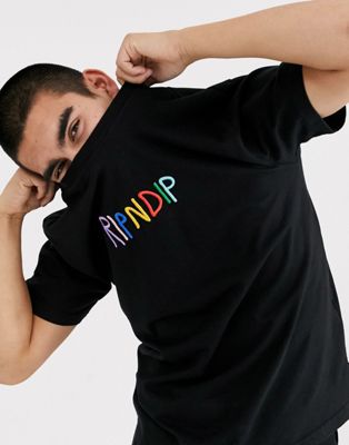 RIPNDIP - EMB Logo - Sort t-shirt