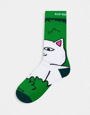 RIPNDIP imma head out socks in green