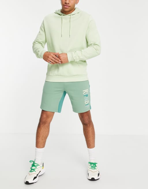 RIPNDIP - Kholer - Grønne og multifarvede shorts i sweatshirt-stof
