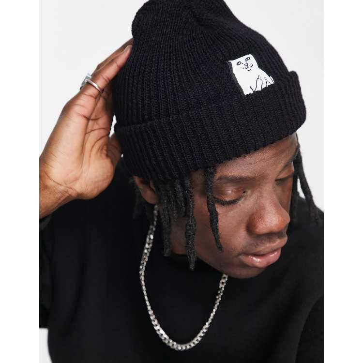 RIPNDIP Lord Nermal beanie in black | ASOS