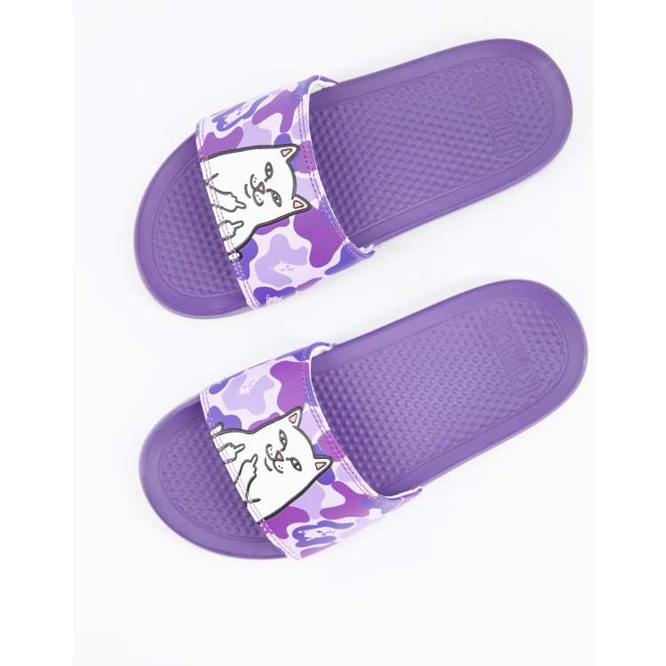 RIPNDIP Lord Nermal slides in purple ASOS