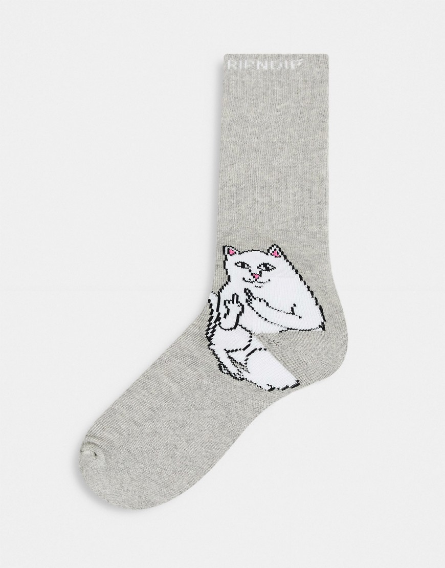 RIPNDIP lord nermal socks in gray