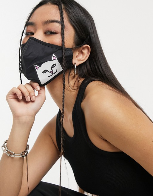 RIPNDIP Lord Nermal Ventilated face covering in black