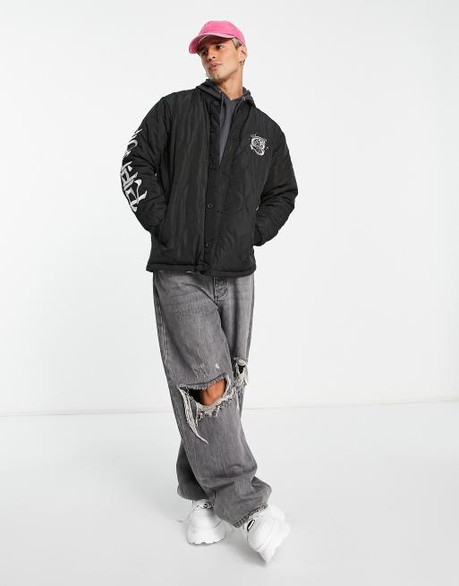 Ripndip Mystic Jerm Quilted Bomber Jacket Black L ジャケット Mystic Jerm Quilted Bomber Jacket (Black) – RIPNDIP
