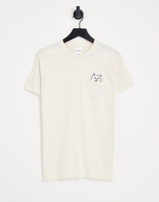 RIPNDIP nerm logo t-shirt in beige