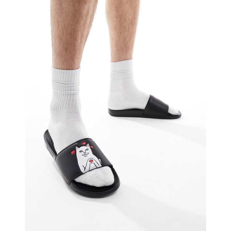 RIPNDIP nermal loves sliders in black | ASOS