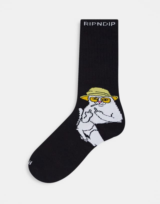 RIPNDIP Nermal S Thompson socks in black