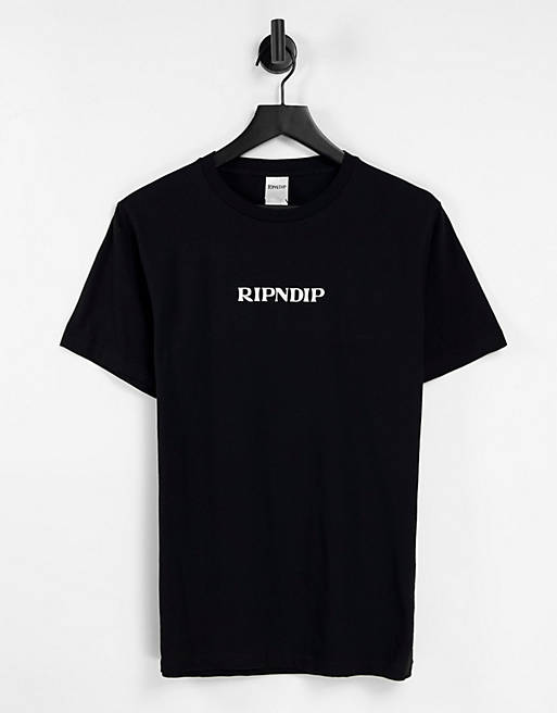 T-Shirts & Vests RIPNDIP nermboutins back print t-shirt in black 