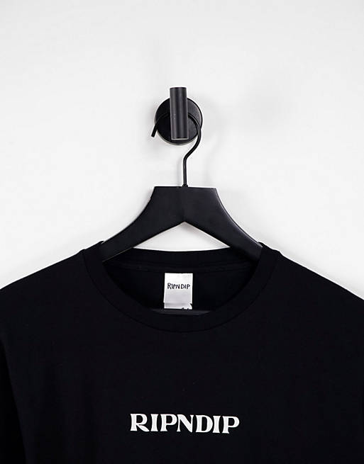 T-Shirts & Vests RIPNDIP nermboutins back print t-shirt in black 