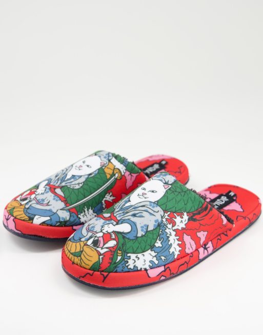 RIPNDIP – Nermurari Warrior House – Flerfärgade tofflor