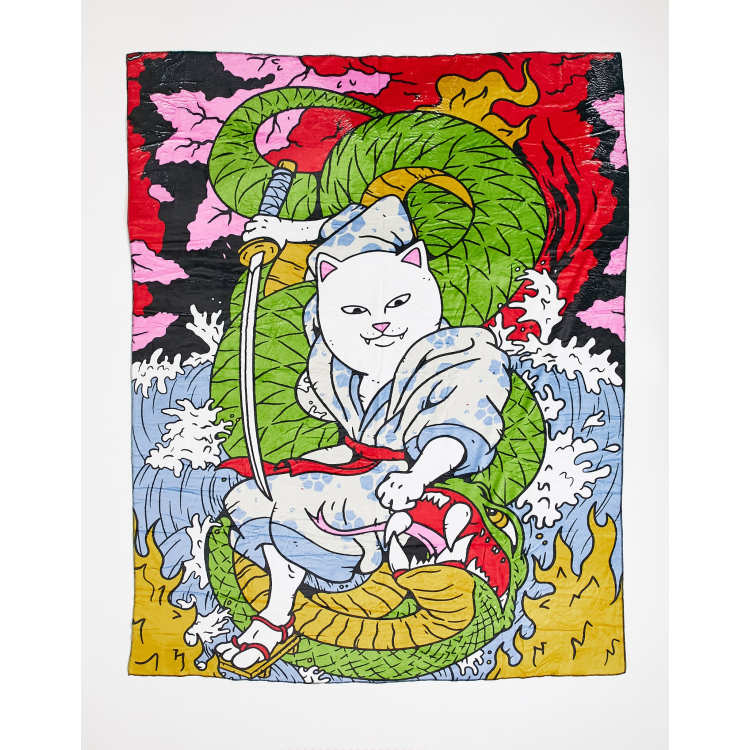 RIPNDIP nermurari warrior plush blanket in multi | ASOS