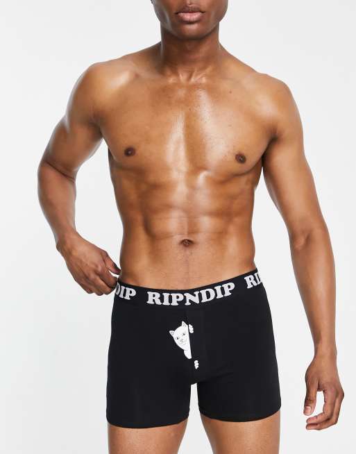 RIPNDIP - Peek A Nermal - Boxer - Noir | ASOS