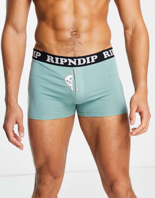 RIPNDIP peek a nermal boxers in green