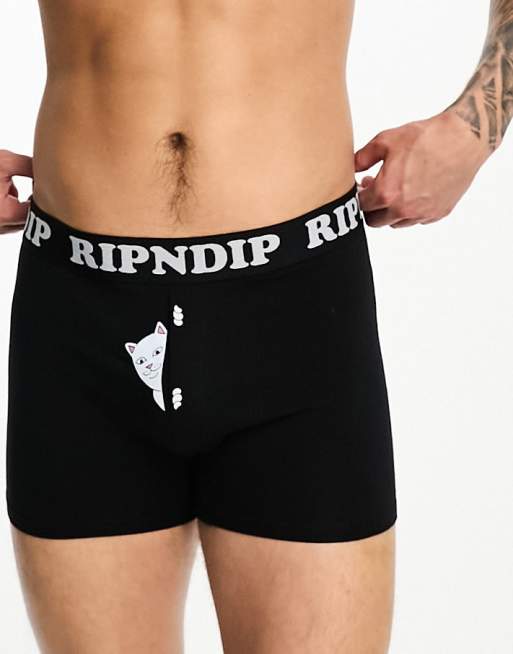 RIPNDIP - Peek A Nermal - Sorte boksershorts, 4 af 4