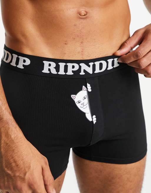 RIPNDIP peek a nermal trunk boxers in black | ASOS