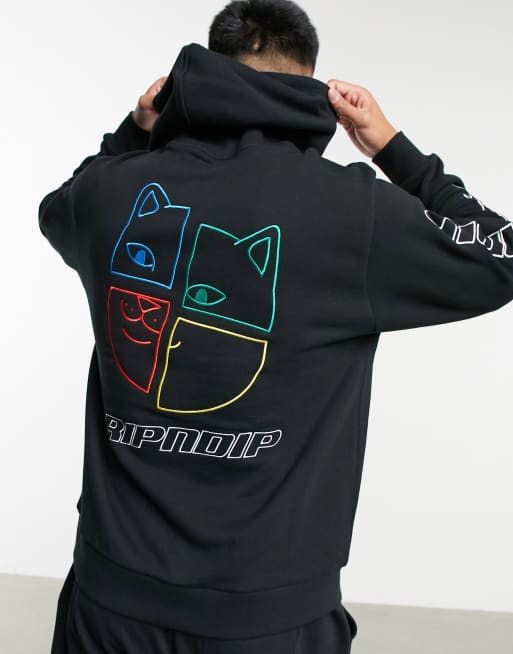 Black ripndip clearance hoodie