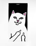 [Rip N Dip] RIPNDIP towel in black with nermal print One Size Black