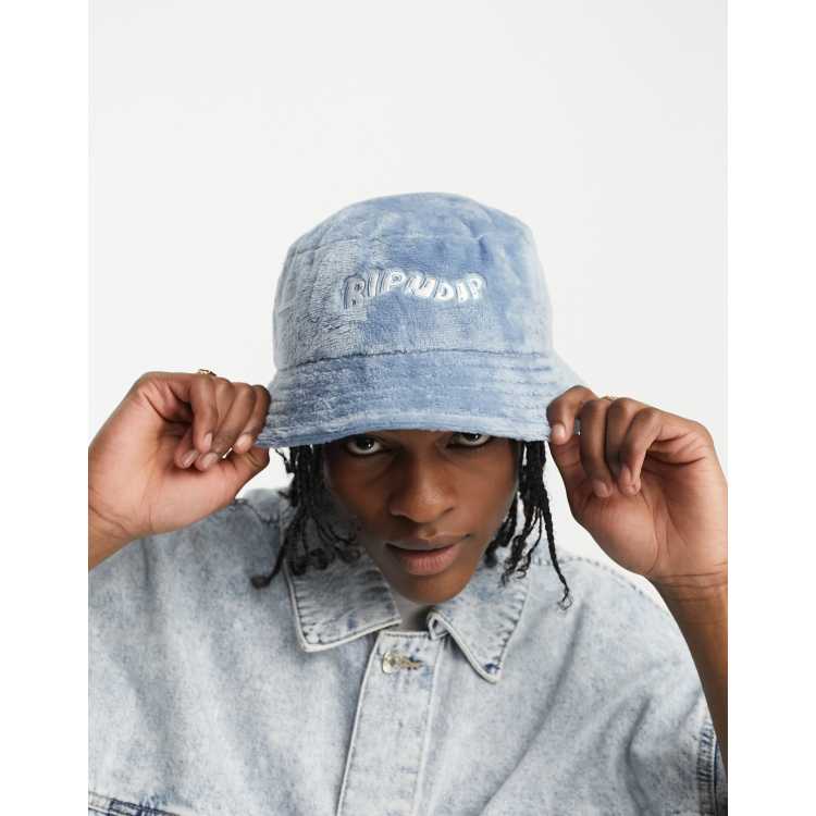 RIPNDIP wave sherpa bucket hat in light blue