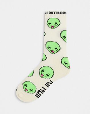 RIPNDIP we out here socks in white