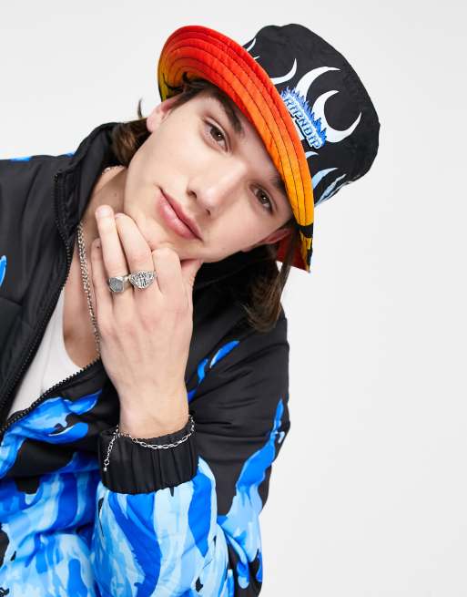 RIPNDIP welcome to heck reversible bucket hat in black