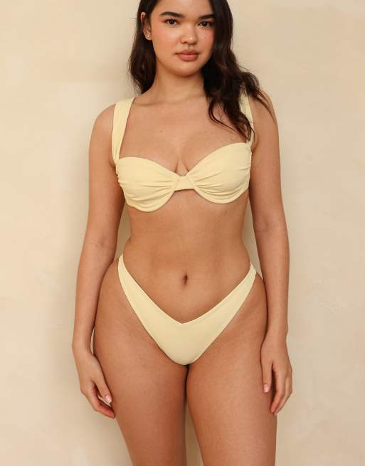 Ris-k barbados underwire bikini top in honey, 5 of 7