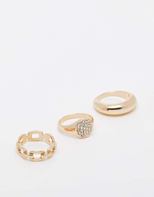 Chain Ring Gold / 3