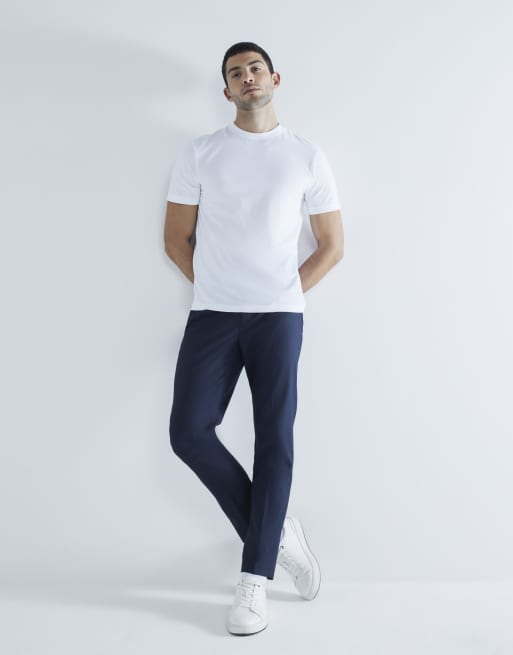 River Island 3 pack short sleeve slim fit t-shirt in white , 2 of 4