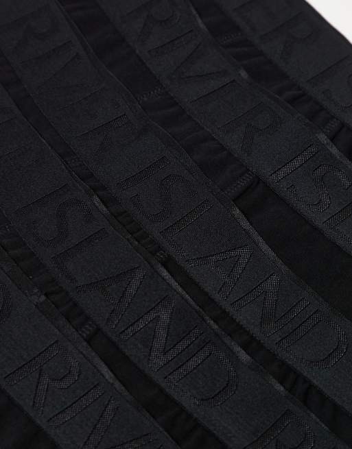 River Island 5 pack cotton stretch boxer briefs in black, 2 of 3