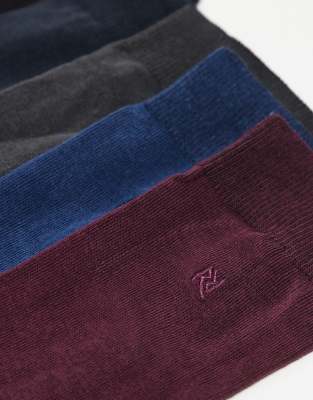 River Island 5 Pack Smart Colored Socks In Multi