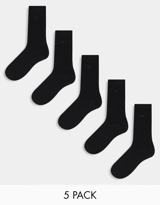 River Island 5-pack socks in black