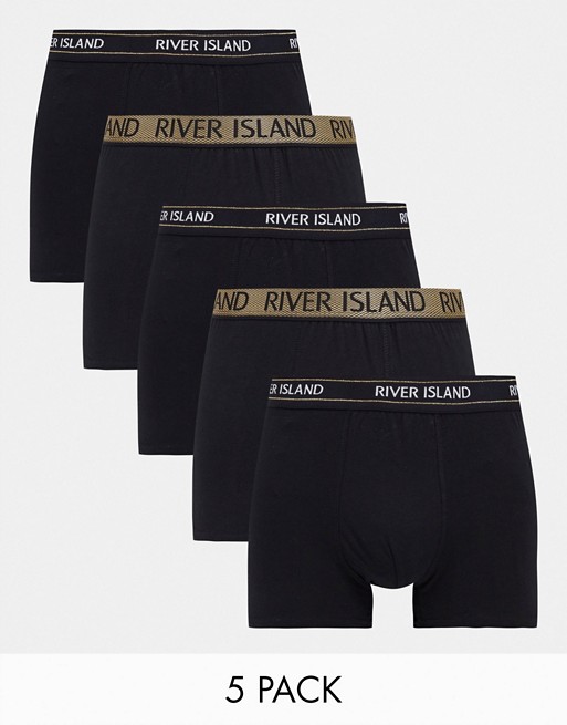 River Island 5 pack trunks