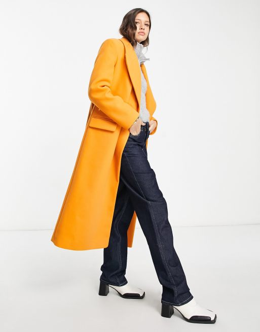 River island orange suede on sale jacket