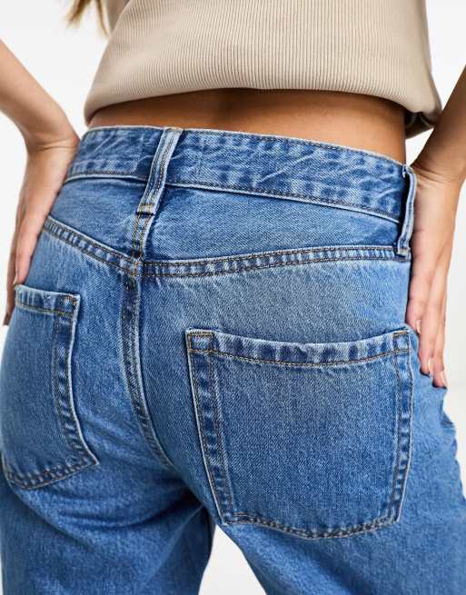 River Island 90s straight jeans in midwash blue, 5 of 5