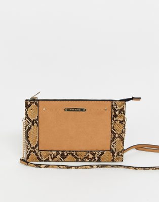 beige snakeskin bag