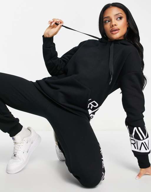 River island sale black tracksuit