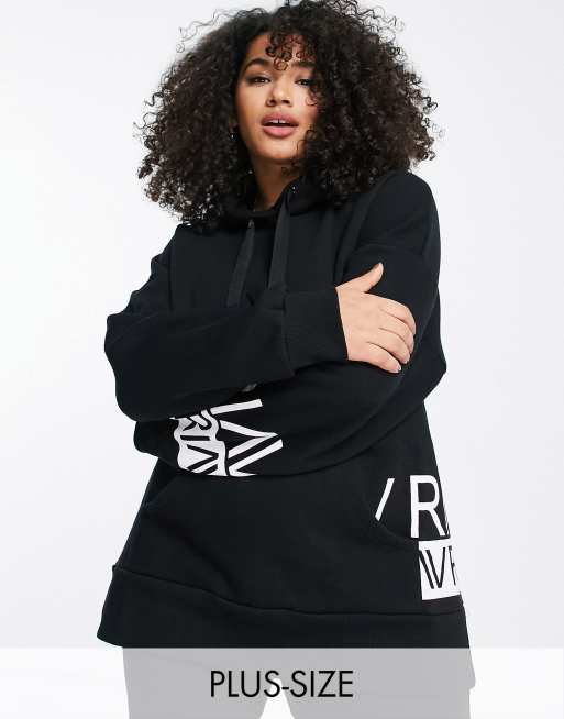 River island black sales hoodie