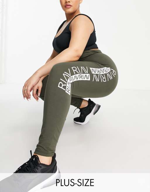 Plus Khaki Sculpt Leggings, Plus Size