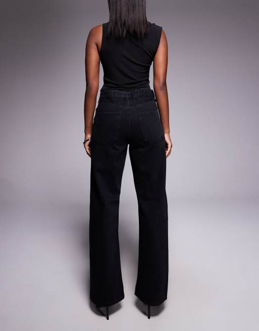 River Island - Afslappede sorte jeans med lige ben, 3 af 5