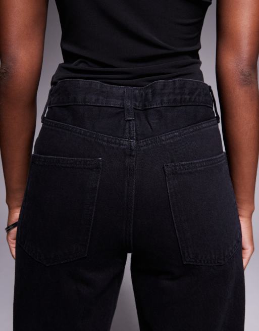 River Island - Afslappede sorte jeans med lige ben, 4 af 5