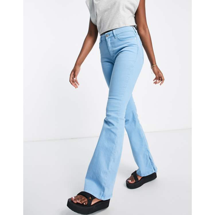 River Island Amelie flare jeans in blue