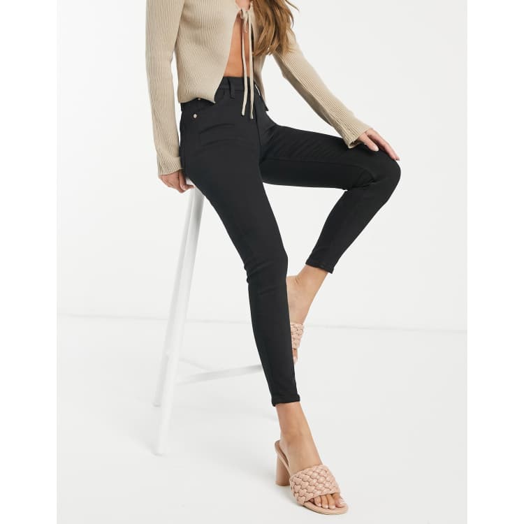 River Island Amelie skinny jeans in black