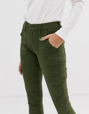 khaki utility jeans