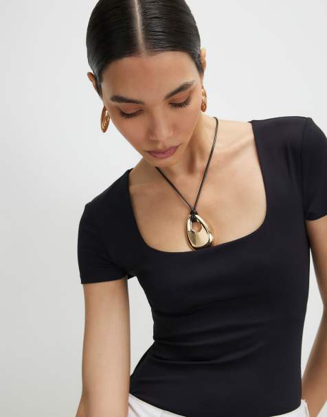 River Island And scoop neck bodysuit 2 pack in green - view 1