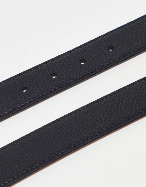 Angled Buckle Reversible Belt