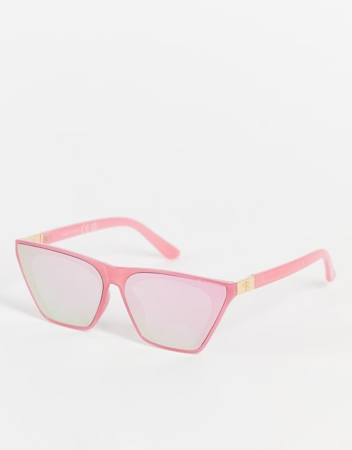 ASOS DESIGN frame angled square cat eye sunglasses with ombre lens