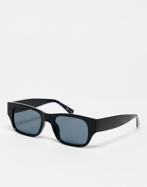 River Island Angled Sunglasses In Black Asos 